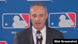 El comisionado de las Grandes Ligas, Rob Manfred. 