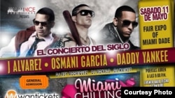 Osmani García y Daddy Yankee en Miami.