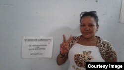 Donaida Pérez Paseiro, prisionera de conciencia del 11J, recluida en el penal Guamajal, en Villa Clara.