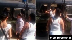 Arrestos de Damas de Blanco en el 136 domingo represivo contra la Campaña #Todos Marchamos.