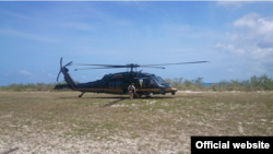 Un helicóptero para transportar los migrantes de Isla de Mona.