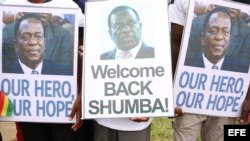 EL EXPRESIDENTE MNANGAGWA REGRESA A HARARE