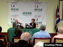 Rosa María Payá en Conferencia de Prensa