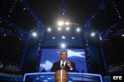 Obama expone su plataforma electoral en Charlotte.