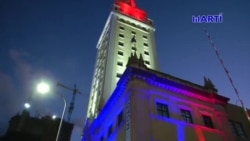 Jóvenes cubanos exiliados rinden homenaje al Movimiento San Isidro en Miami