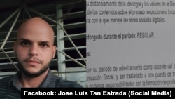 El profesor universitario de Periodismo, José Luis Tan Estrada, fue expulsado de la Universidad de Camagüey por sus publicaciones en redes sociales en contra del régimen. 