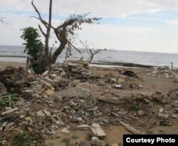 Sandy borró del mapa una casa.