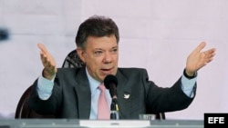 El presidente de Colombia, Juan Manuel Santos. 