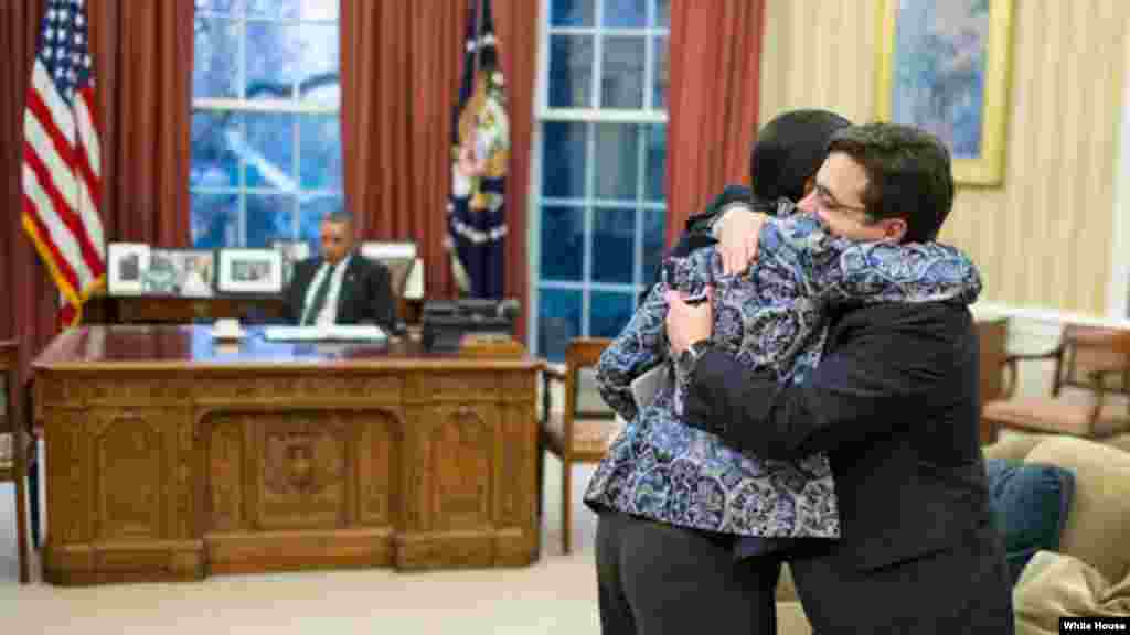 En la Casa Blanca conoce la noticia de la liberación de Alan Gross