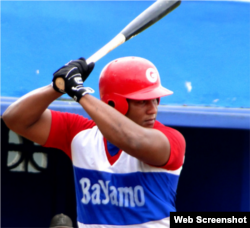 El pelotero cubano Alfredo Despaigne.