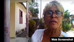 Yolanda Carmenate Fernández, 61 años de edad, presa política cubana. Fuente: UNPACU. (Tomado de YouTube).