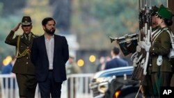 El presidente de Chile, Gabriel Boric, el 2 de mayo de 2022. (AP Photo/Esteban Félix).