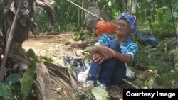 Eneida Milián en la selva del Darién. 