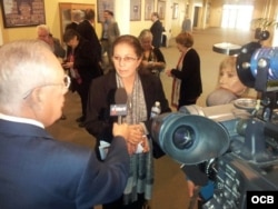 Ofelia Acevedo está en la junta de asesores del Foro de Promoción Democrática Continental. Foto Jorge Riopedre