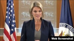 Heather Nauert, Vocera del Departamento de Estado de EEUU. 