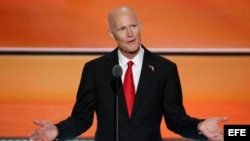 El gobernador de Florida Rick Scott. Foto Archivo.