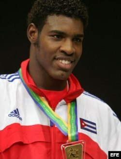 Robert Alfonso, medalla de oro de la categoría +91 kg en los XV Juegos Panamericanos de Río de Janeiro 2007.