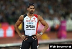 Yasmani Copello, ganador de medalla de plata en el Campeonato Mundial de Londres-2017.