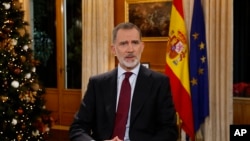 El monarca español, Felipe VI, el 24 de diciembre de 2022. (Ballesteros, Pool photo via AP).