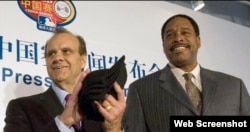 (i-e) Joe Torre y Dave Winfield.