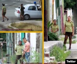 72 horas de operativo frente a la sede de las Damas de Blanco, en Lawton. (Foto: Angel Moya)