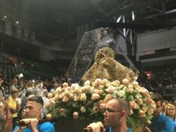 Celebración del Día de la Virgen de la Caridad del Cobre en Miami, en 2019. (Foto Alvaro Alba.