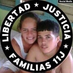 Bárbara Farrat Guillén, madre del joven Jonathan Torres detenido en Cuba. (Cortesía).