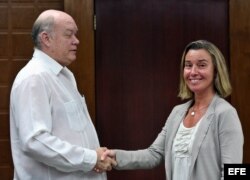 Mogherini se reúne con Rodrigo Malmierca, ministro de Comercio e Inversión Extranjera.