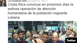 El 11 de marzo comenzó el cierre de la operación liderada por Costa Rica para poner fin a la crisis migratoria cubana.