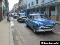 Los taxis particulares están viajando mayormente vacíos (Foto: Augusto C. San Martín)