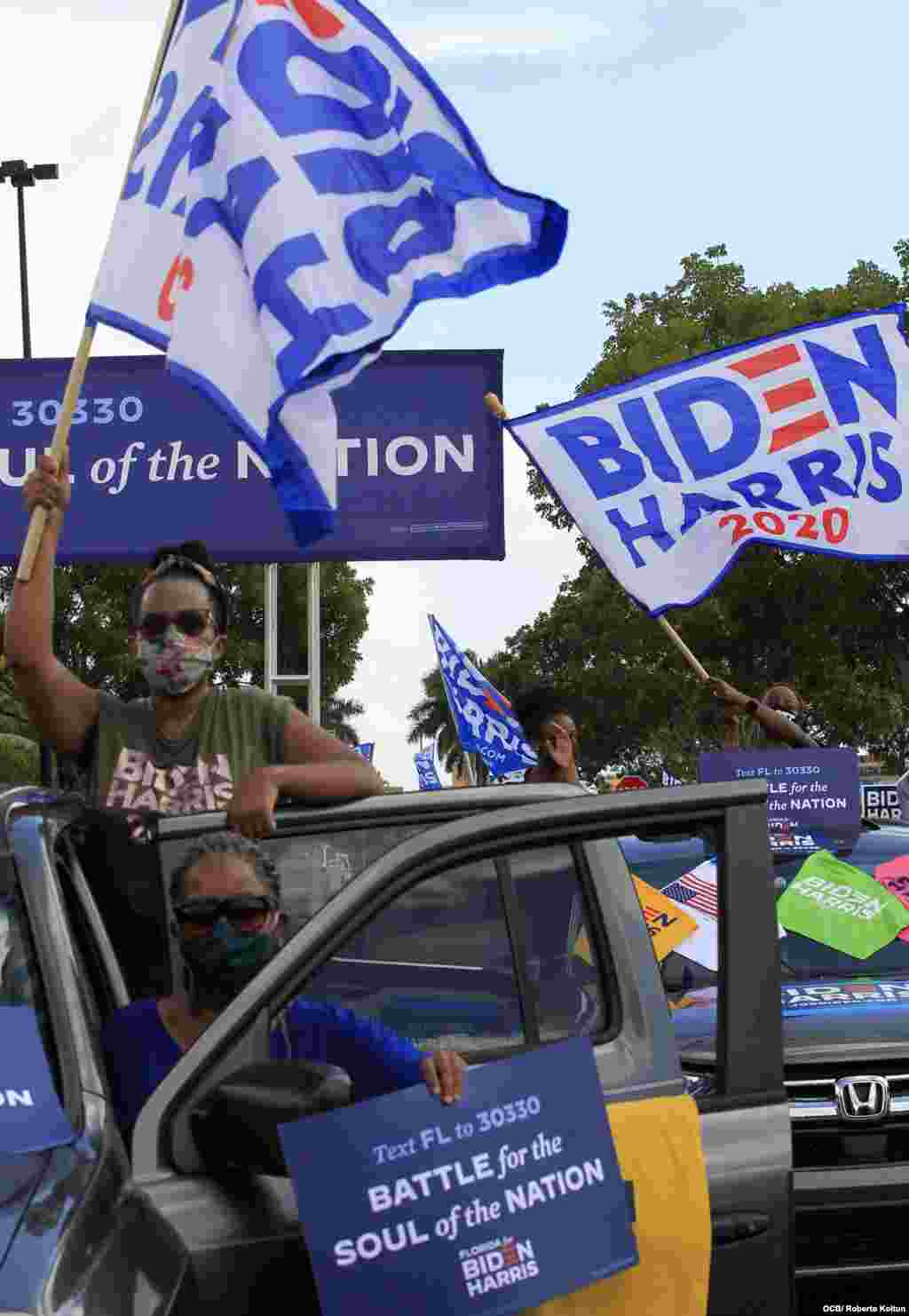 Acto de apoyo a Kamala Harris en Miami-Dade