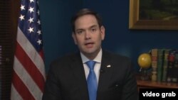 Primer mensaje en video del senador Marco Rubio a la comunidad venezolana en nueva página de Facebook. 