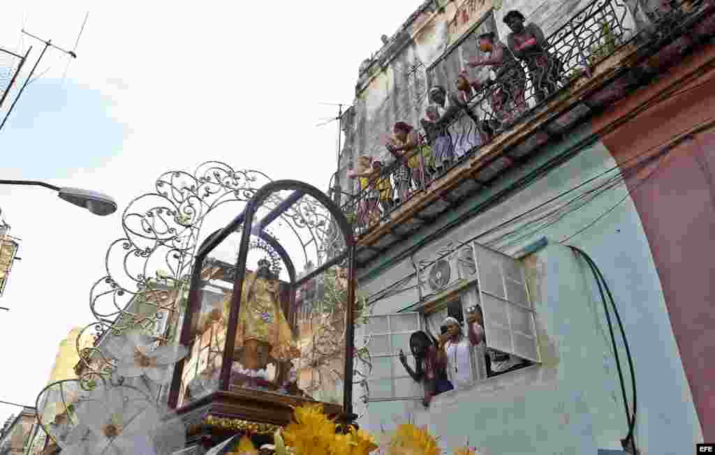 Procesión de la Virgen de la Caridad del Cobre, patrona de Cuba