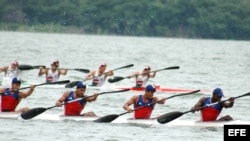 Regata cubana en foto de archivo.