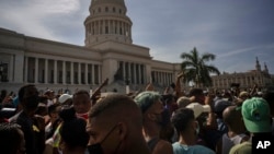 Miles de cubanos se manifestaron contra el régimen el pasado 11 de julio. (AP/Ramon Espinosa)