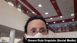 Omara Ruiz Urquiola, activista de los derechos humanos. 