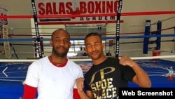 Yordenis Ugás (izquierda) y Rancés Barthelemy (derecha). Dos pugilistas cubanos que triunfan en el exilio, y cuyas historias son ignoradas por la prensa oficial en Cuba. 