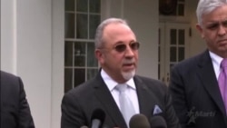 Emilio Estefan hace declaraciones tras reunión tras reunión con presidente Obama