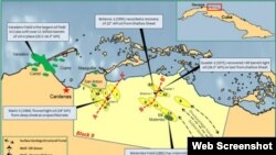 El bloque 9, uno de los 59 de Cuba para la búsqueda de petróleo, se encuentra entre las zonas productoras de Varadero y Motembo.