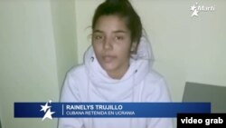 Rainelys Trujillo, retenida en Ucrania, tiene 20 años y es de San Luis, provincia de Pinar del Rio