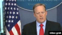 Sean Spicer, portavoz de la Casa Blanca.