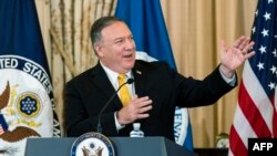 Michael R. Pompeo, Secretario de Estado, el 22 de octubre de 2020. (Manuel Balce Ceneta/AFP).