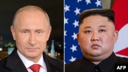 Vladimir Putin y Kim Jong Un