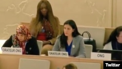 Rosa María Payá interviene en el Consejo de Derechos Humanos de la ONU.