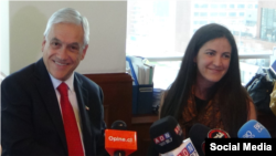 Sebastián Piñera y Rosa María Payá.