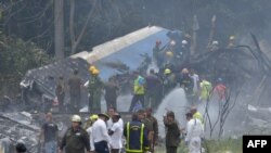 Zona del accidente de Cubana.