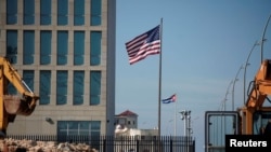 Vista de la Embajada de EEUU en La Habana. (REUTERS/Alexandre Meneghini).