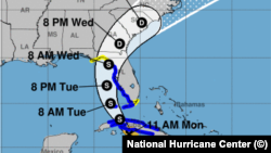 Tormenta tropical Elsa a las 11:00 am del lunes