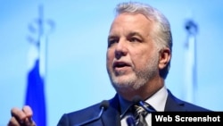 El primer ministro de Québec, Philippe Couillard.