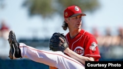 Brewers Reds Spring Baseball Arroyo Bronson 